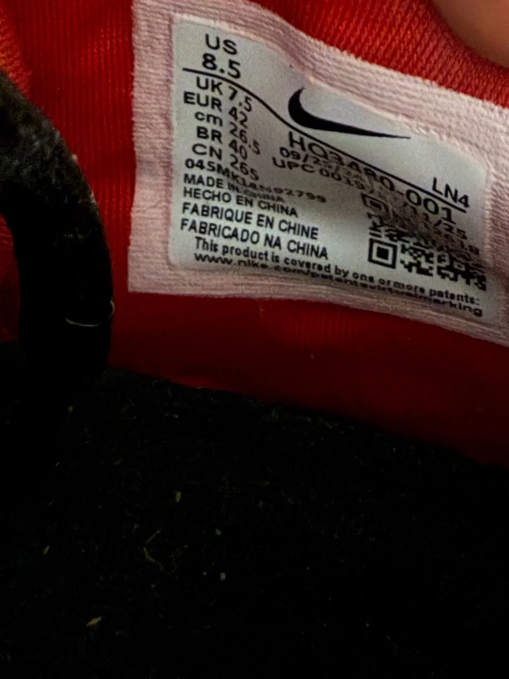 Nike men size